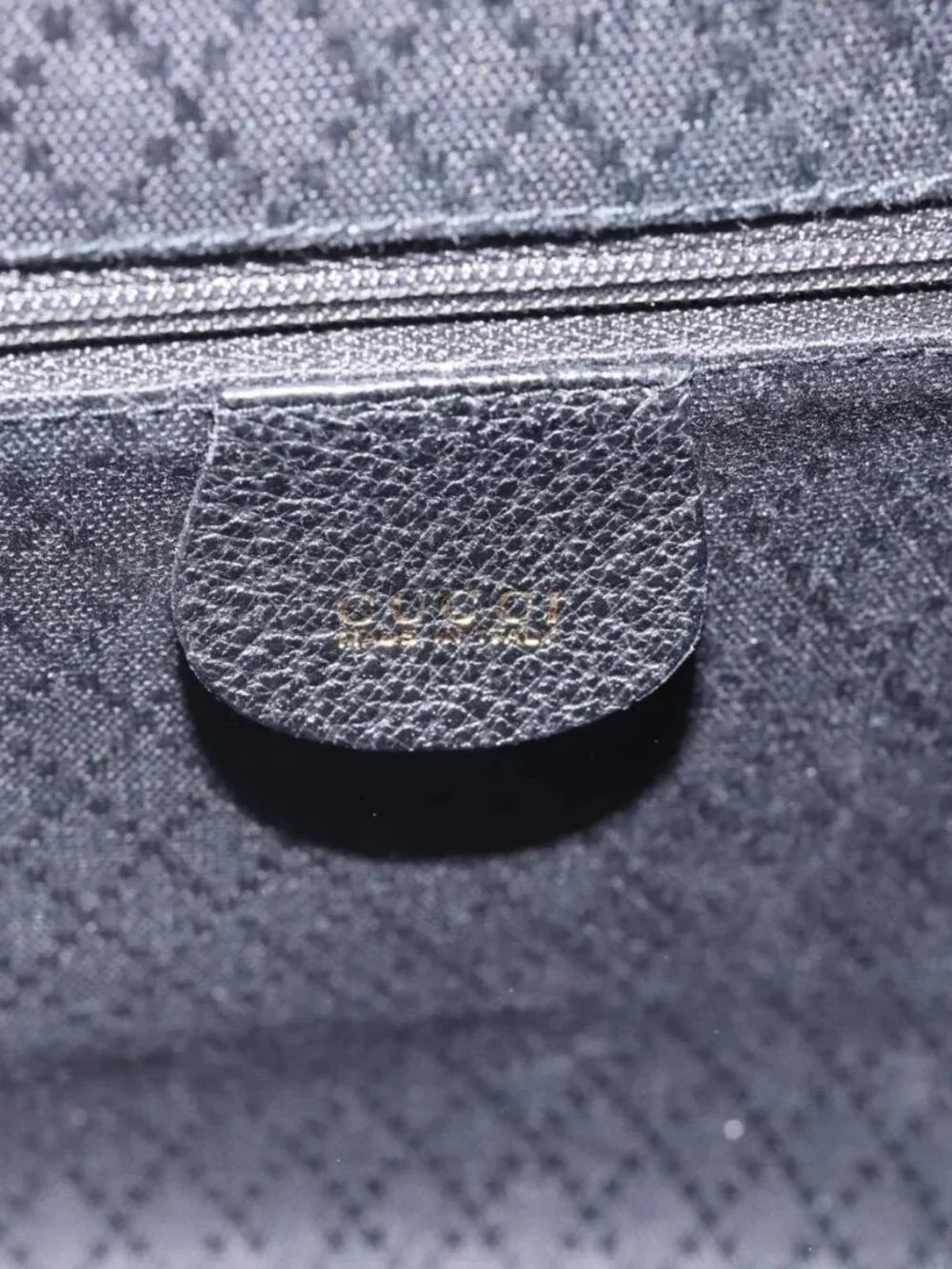GUCCI Bamboo Backpack Suede Leather Black Auth BA6791